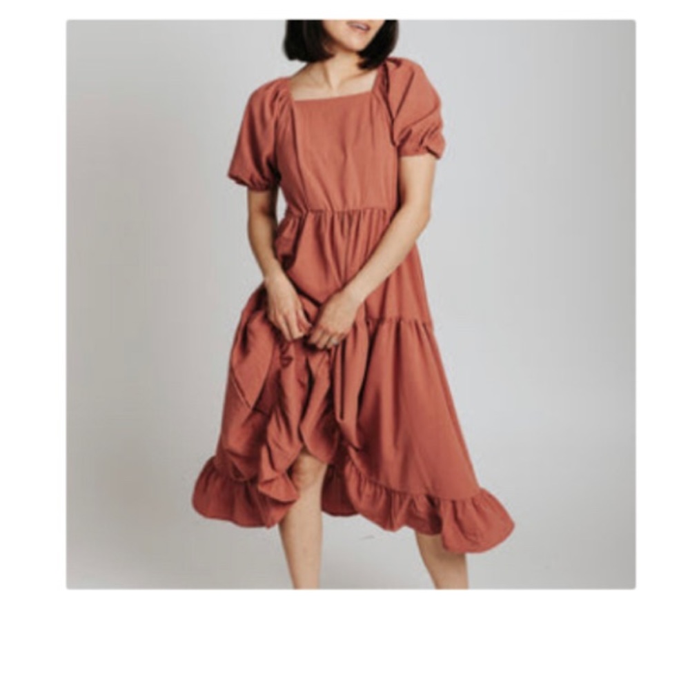 Piper & Scoot Poppy Puff Sleeve in Clay